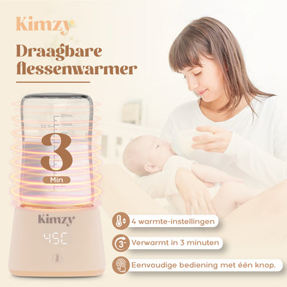 Kimzy® Flessenwarmer voor Onderweg – Beige