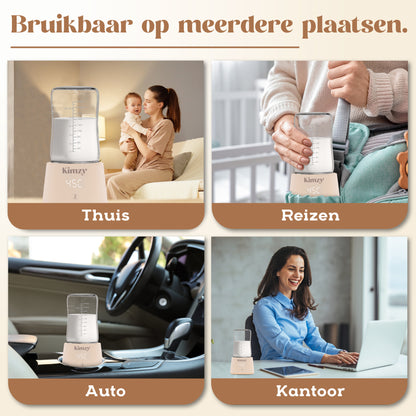 Kimzy® Flessenwarmer voor Onderweg – Beige