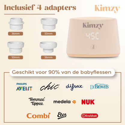 Kimzy® Flessenwarmer voor Onderweg – Beige